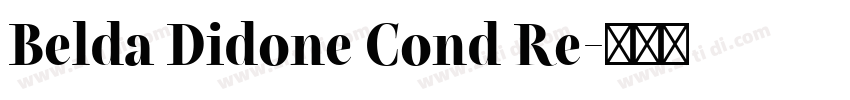 Belda Didone Cond Re字体转换